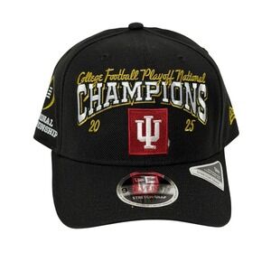 New Era Indiana Hoosiers 2025 CFP‎ National Champions Hat 9SEVENTY Stretch Snap